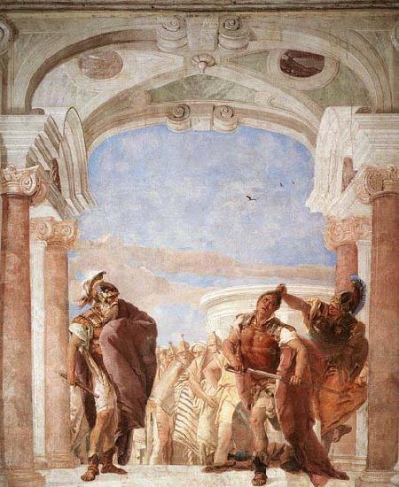 Giovanni Battista Tiepolo The Rage of Achilles Spain oil painting art
